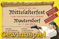 Gewinnspiel Mittelalterfest Mauterndorf