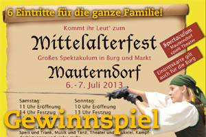 Gewinnspiel Mittelalterfest Mauterndorf