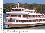 Rundfahrt mit dem Schiff in der Bucht in Bregenz Rundfahrt mit dem Schiff in der Bucht in Bregenz