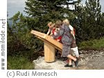 Der Triassic Park auf der Steinplatte in Waidring
