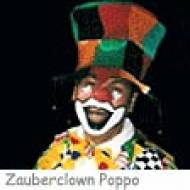 Poppo schwarz ü Zauberclown Poppo Kindergeburtstag