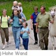 Lamawanderung durch den Naturpark Hohe Wand