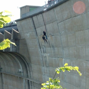 (c) Waldviertel Tourismus abseilen staumauer ottenstein ausflugstipp mamilade