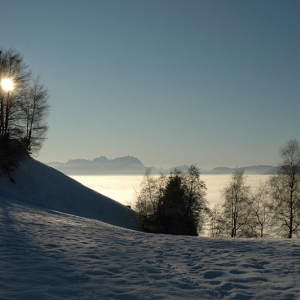 Winterwanderweg in Bildstein 