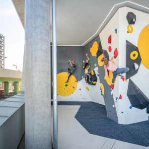 boulderbar seestadt ausflugstipp mamilade, kletterhalle wien seestadt