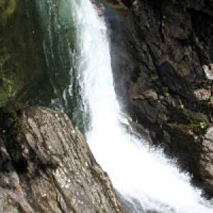 Stuibenfall - tosender Wasserfall im Ötztal in Tirol