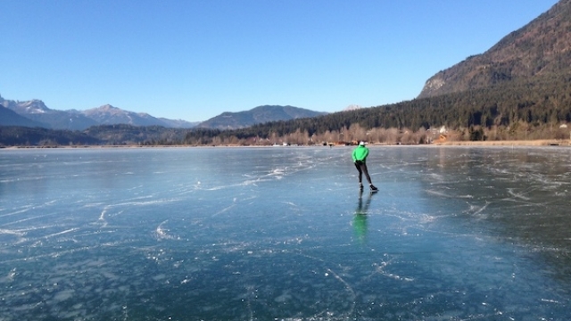 Eislaufen Pressegger See